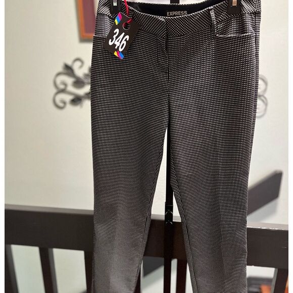 Express Monochrome Checkered Pants #DP346 - Picture 1 of 8